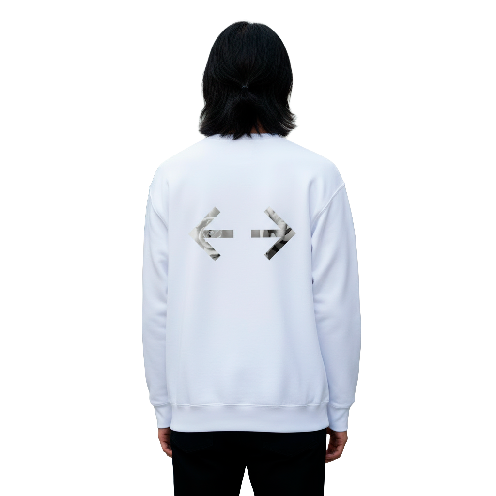 Unisex. Sweater Rosa y Logo.