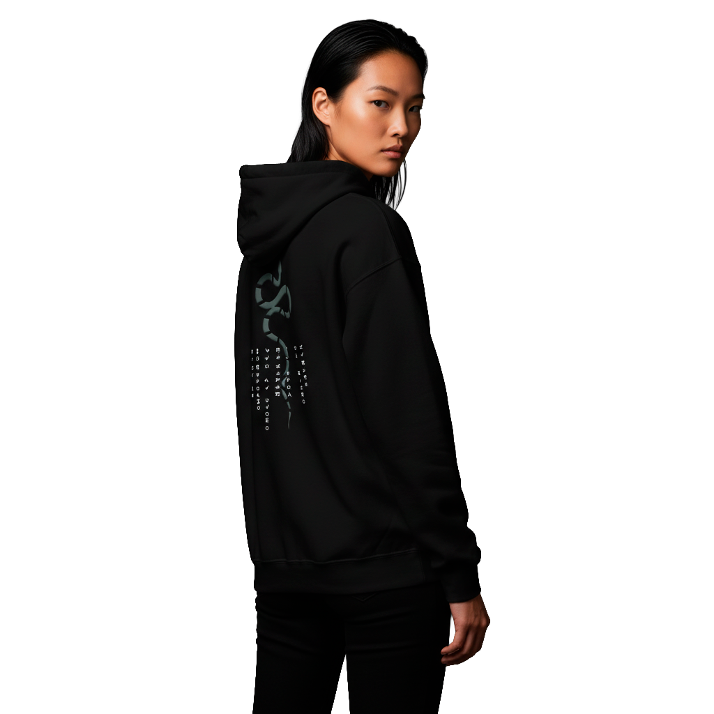 Unisex. Sudadera con capucha Sign & Snake