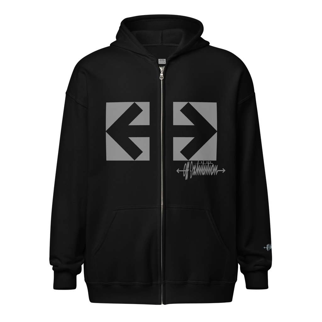 Unisex. Zip Bloque y firma.