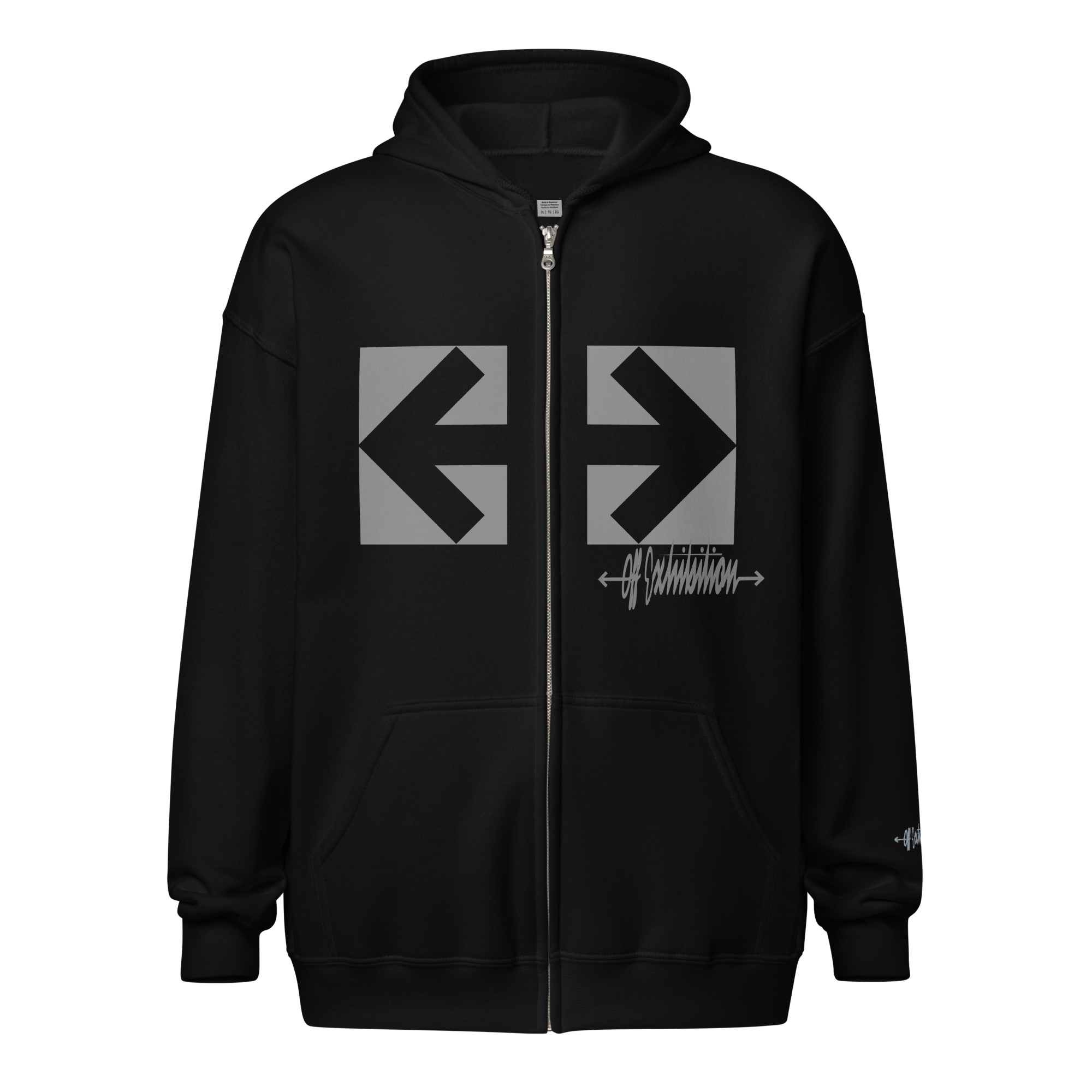 Unisex. Zip Bloque y firma.